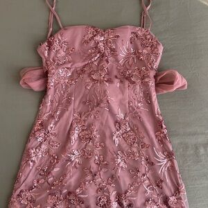 Windsor Pink Sequin Mini Dress